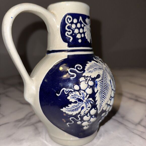Geritz Gerz West Germany Wine Pitcher Pottery Stoneware 7.5x6" - Picture 4 of 10